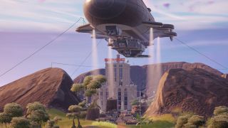 Fortnite Haritasındaki yeni zeplinlerden biri