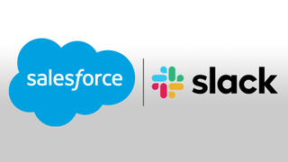 salesforce ve slack logoları