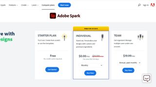 Adobe Spark Fiyatlandırması