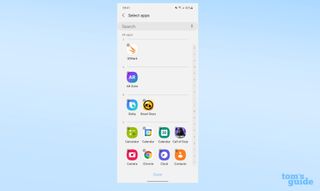 Android'de uygulamalar nasıl gizlenir - Samsung uygulamalarını seçin