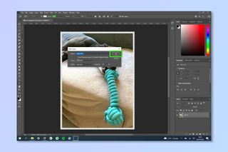 Adobe Photoshop'ta nasıl kenarlık ekleneceğini gösteren bir ekran görüntüsü