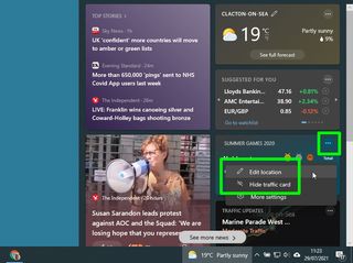 Windows 10 haber ve hava durumu widget'ı nasıl kaldırılır - kartları gizleyin