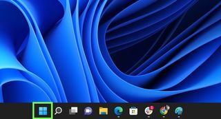 Windows 11 Başlat simgesinin bir görüntüsü