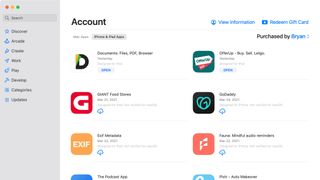 Mac App Store hesap bilgileri