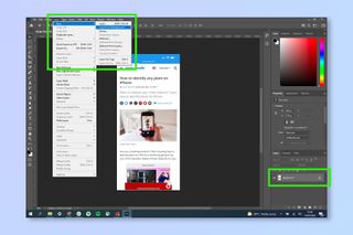 Adobe Photoshop'ta arka plan eklemek için gerekli adımları gösteren bir ekran görüntüsü