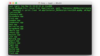 Mac Terminal İpucu - Uygulamalarınızı Listeleyin