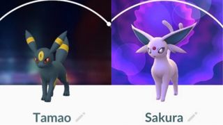 Pokémon Go Eevee evrimleri Tamao ve Sakura