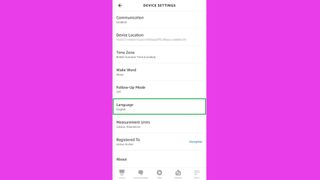 Alexa'nın sesi nasıl değiştirilir 5. adım: "Dil"e dokunun