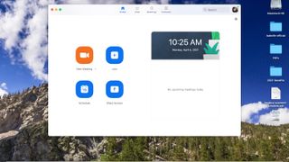 Mac'te bir Zoom toplantısına katılma