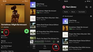 spotify mobil uygulamasının ekran görüntüleri