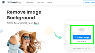 Bir görüntüden arka plan nasıl kaldırılır - Removebg'ye yüklenen bir görüntünün ekran görüntüsü