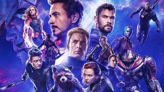 Avengers: Endgame'de rol alan Marvel süper kahramanlarını gösteren tanıtım görseli