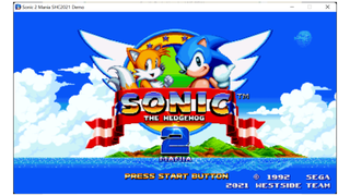 Sonic 2 Mania mod başlık ekranı