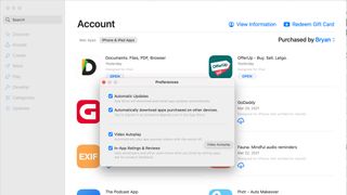 Mac App Store tercihleri