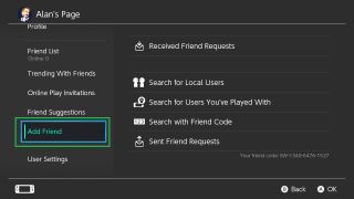 Nintendo Switch'te nasıl arkadaş eklenir - arkadaş ekle