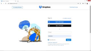 Dropbox şifresi