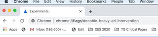 Chrome Bayrakları, yoğun reklam müdahalesine olanak tanır