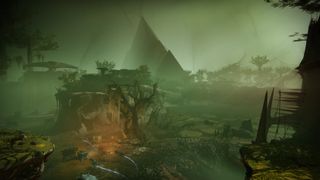 Destiny 2: The Witch Queen'de Savathun'un Taht Dünyasının derinliklerinde terk edilmiş bir gemi duruyor