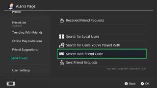 Nintendo Switch'te nasıl arkadaş eklenir - arkadaş kodunu arayın