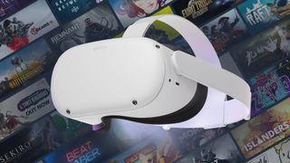 Oculus Quest 2, Beat Saber dahil bir grup Steam Oyununun önünde