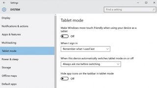 8. Tablet modu