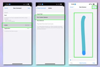 iPhone'da Sesle Denetim'in nasıl etkinleştirileceğini gösteren iPhone Ayarları menüleri