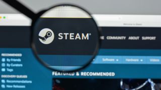 Steam İstemcisi Beta'ya nasıl dahil olunur: Steam bir büyüteç arkasından görüntüleniyor