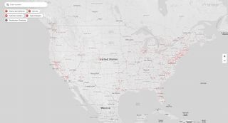 amerika birleşik devletleri tesla supercharger haritası