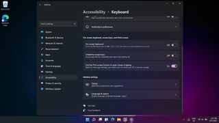 Windows 11'de Erişilebilirlik ayarlarında Print Screen işlevi