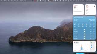 macOS Big Sur widget'ları