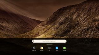 Chromebook'ta yüklü uygulamaları gösteren Chrome OS başlatıcı ekranı