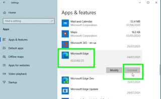 Microsoft Edge nasıl kaldırılır - uygulamayı kaldır
