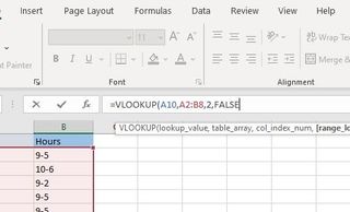 Excel'de DÜŞEYARA nasıl kullanılır 6. adım: Formül çubuğuna virgül ve ardından "YANLIŞ" yazın