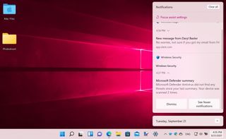 Windows 11 bildirimleri ekran görüntüsü