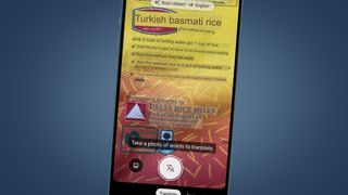 Google Lens iPhone gerçek zamanlı çeviri