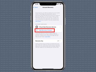 ios 15'te bir hesap kurtarma kişisi nasıl belirlenir