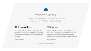 WordPress'in önerilen barındırma sağlayıcıları