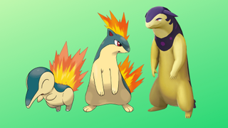 Cyndaquil'in Pokemon Legends Arceus'taki üç evrimi