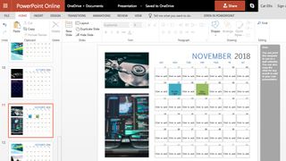 Microsoft PowerPoint Online'da takvim oluşturma