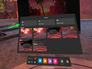 Oculus Quest 2 paylaşım penceresi