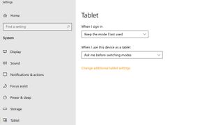 Windows 10 Tablet Seçenekleri