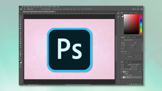 Adobe Photoshop'ta düzenlenen bir Adobe Photoshop logosunun görüntüsü