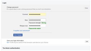 Facebook'ta şifre nasıl değiştirilir: Mevcut ve yeni şifreleri girin