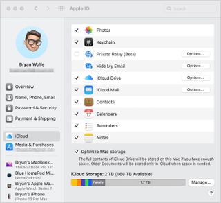 Mac'te iCloud saklama alanını bulun