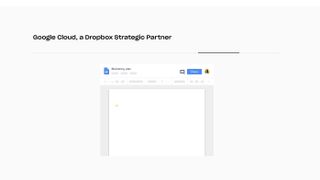 Dropbox'ın Google ile entegrasyonunu tartışan web sayfası