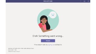 Microsoft Teams oturum açma hatası