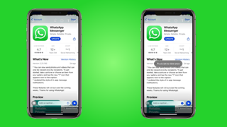 Bir Apple iPhone X'te gösterilen WhatsApp Bir Kez Görüntüle özelliği