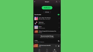 Spotify'da şarkılar nasıl indirilir 3. adım: Kitaplığınızdan indirilen şarkıları çalın