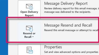 Microsoft Outlook'ta bir e-posta geri çağırma düğmesi