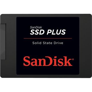 Beyaz arka planda bir SanDisk SSD